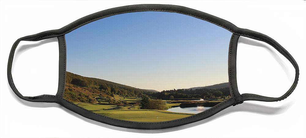 Golf Face Mask featuring the photograph Golf - Natural Curves by Jason Nicholas
