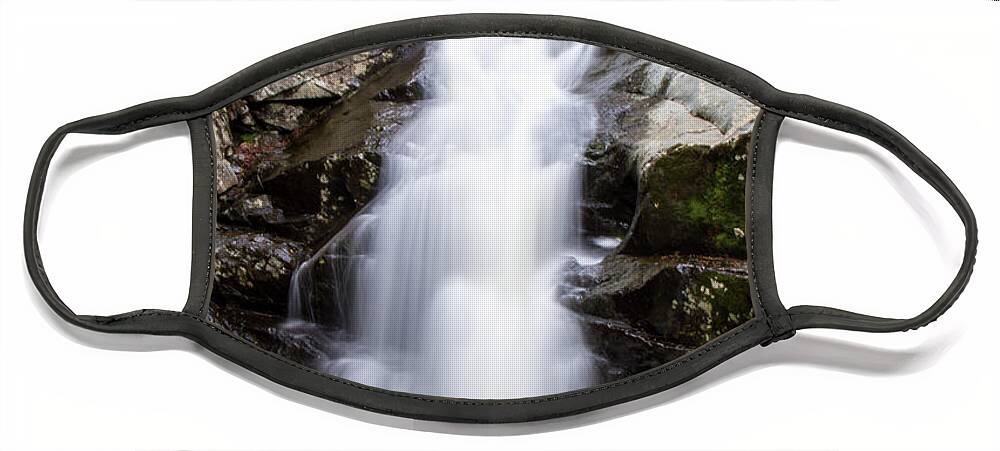 Rangeley Face Mask featuring the photograph Gorge Waterfall by Darryl Hendricks
