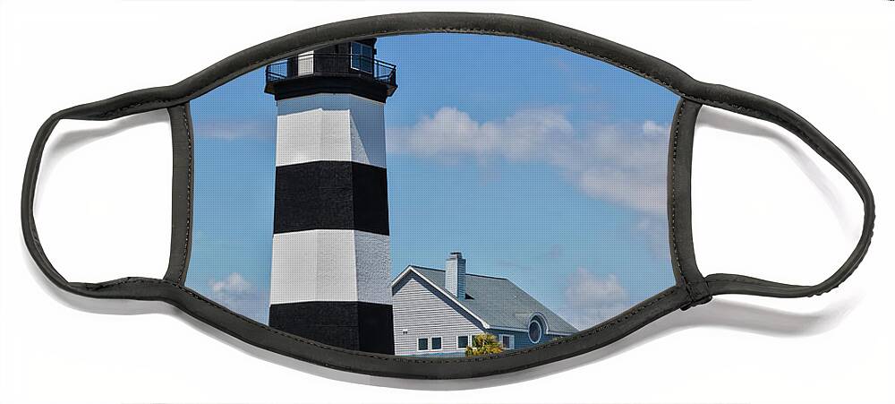 Lighthouse Face Mask featuring the photograph Governor's Lighthouse by Lorraine Baum