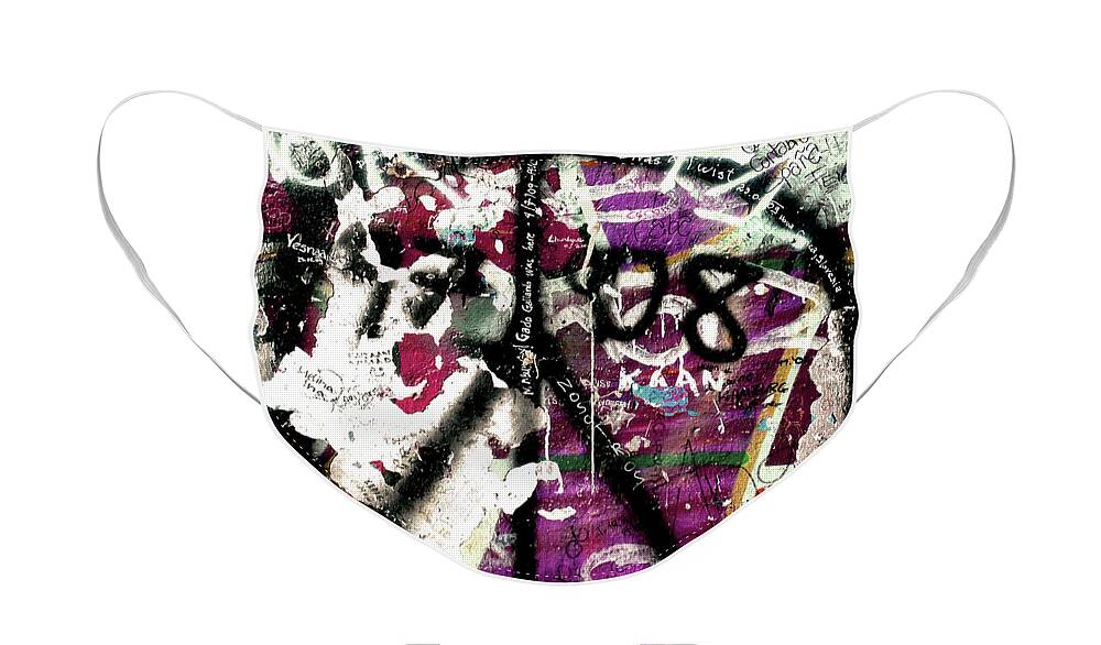 Berlin Face Mask featuring the photograph Graffiti on the Berlin Wall by Adriana Zoon