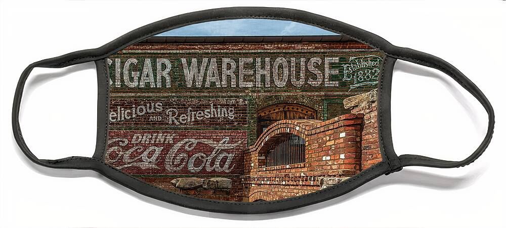 Established In 1882 Face Mask featuring the photograph Cigar Warehouse II by Dale Powell