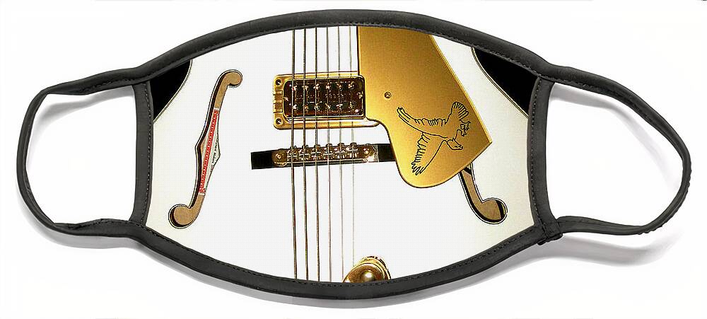 Gretsch Face Mask featuring the photograph Gretsch White Falcon by Lourry Legarde