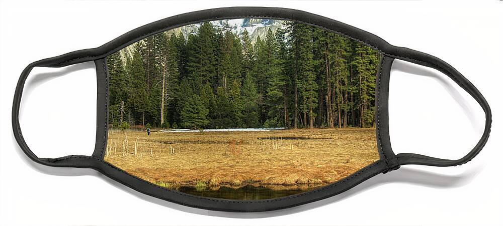 Half Dome Face Mask featuring the photograph Half Dome by Marc Bittan