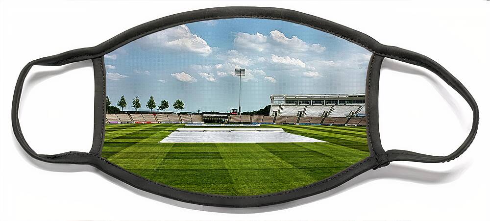 Ageas Bowl Face Mask featuring the photograph Hampshire County Cricket Ground by Terri Waters
