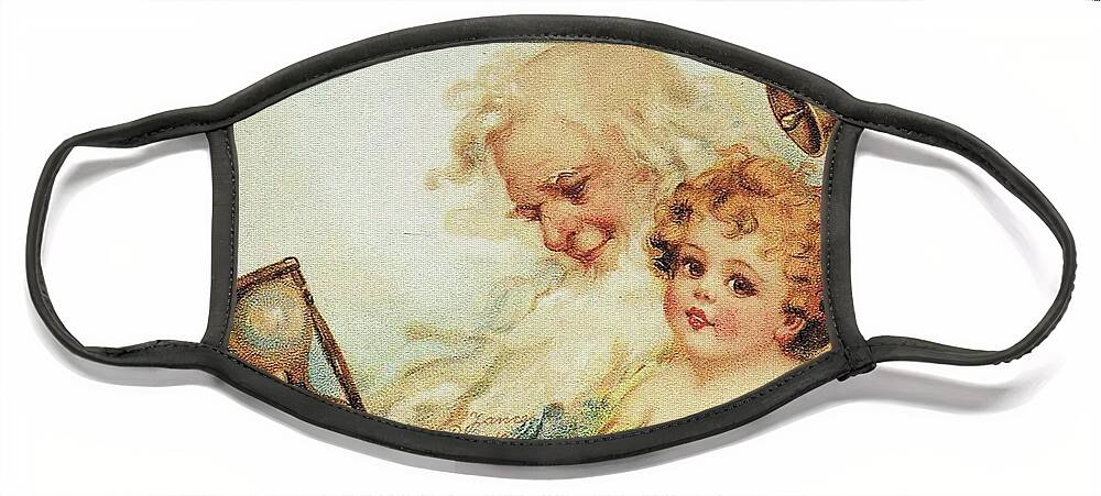 Frances Brundage Face Mask featuring the painting Happy New Year by Reynold Jay