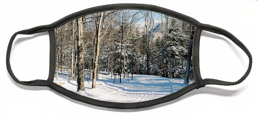 Winter Face Mask featuring the photograph Happy Trails by Phil Spitze