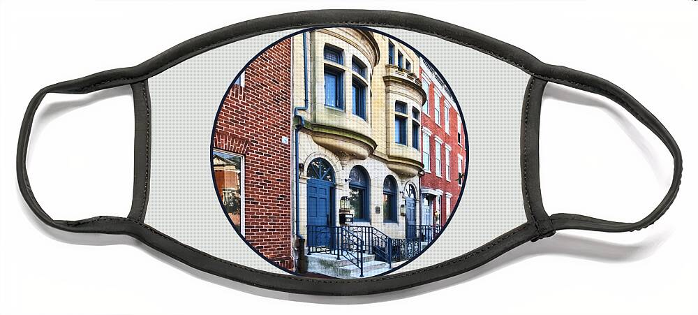 State Street Face Mask featuring the photograph Harrisburg PA - State Street by Susan Savad
