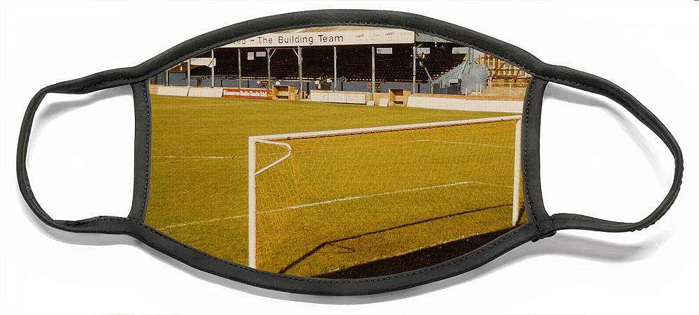  Face Mask featuring the photograph Hartlepool - Victoria Park -Clarence Road Stand 1 - 1980s by Legendary Football Grounds