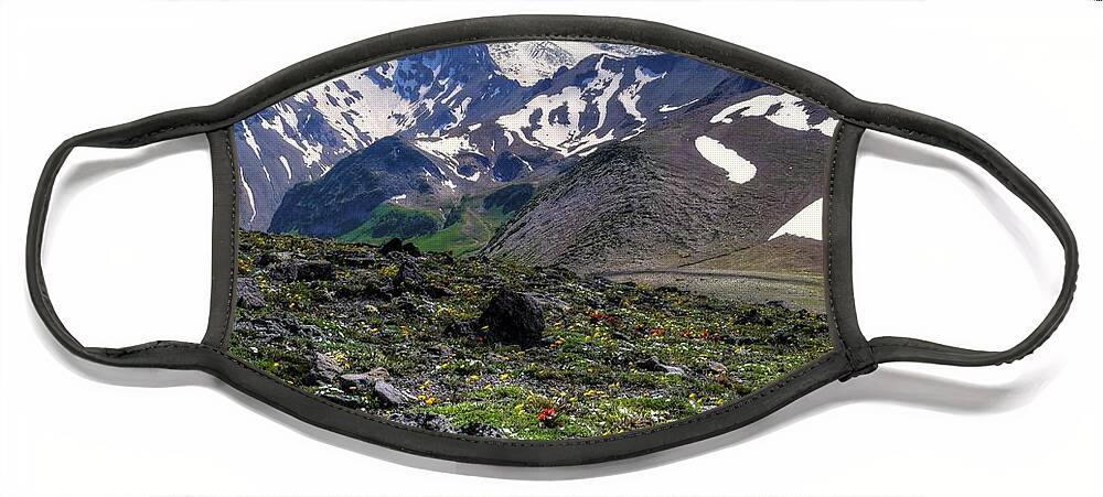 Heavenly Face Mask featuring the photograph Heavenly Mountain by Peter Mooyman