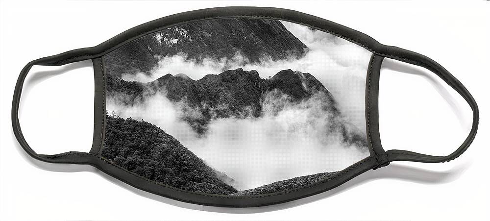 Landscape Face Mask featuring the photograph Heavens Gate Mountain landscape, Sapa Vietnam by Michalakis Ppalis