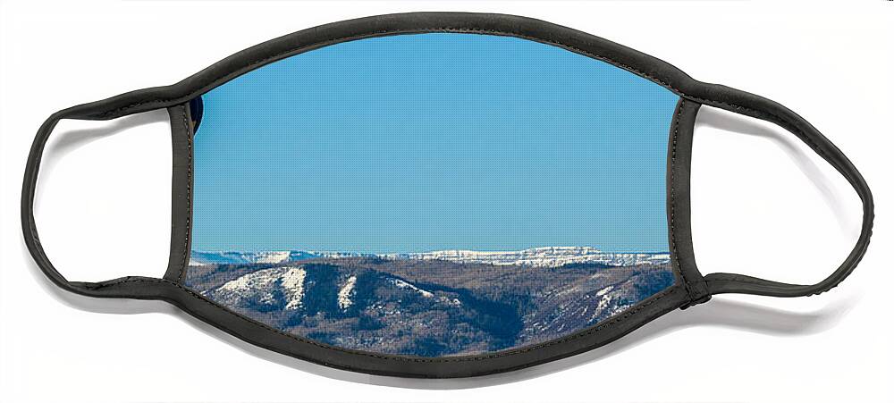 Steamboat Face Mask featuring the photograph High Above by Kevin Dietrich