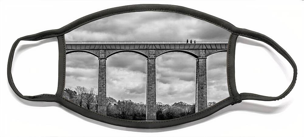 Landscape Face Mask featuring the photograph Sky Walkers by Nick Bywater