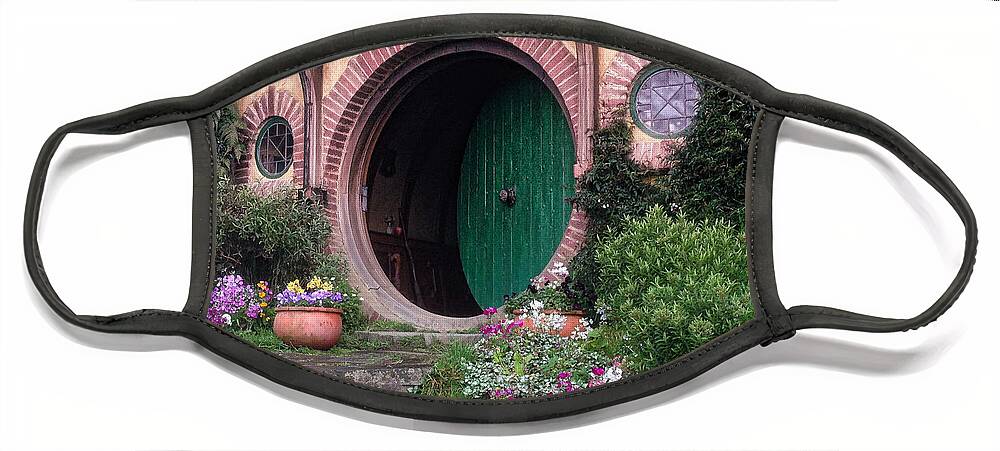 Photograph Face Mask featuring the photograph Hobbit House by Richard Gehlbach