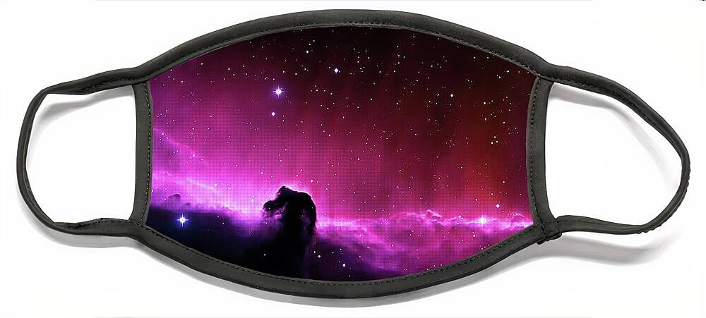 Photography Face Mask featuring the photograph Horsehead Nebula by Leah McPhail