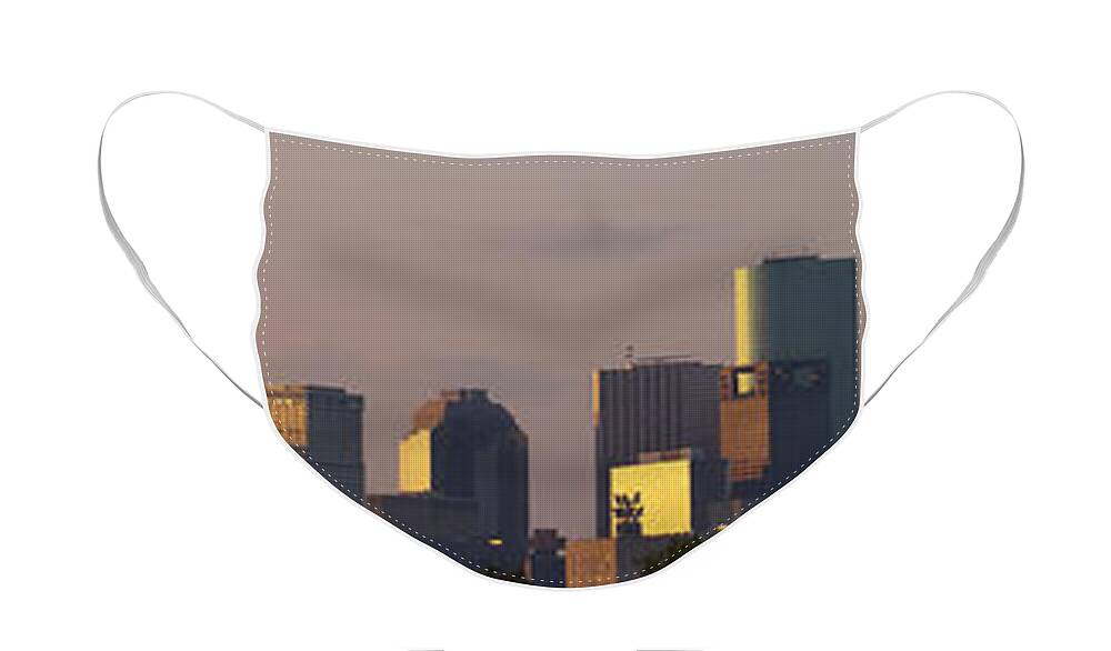 Houston Face Mask featuring the photograph Houston Sunset by Joshua House
