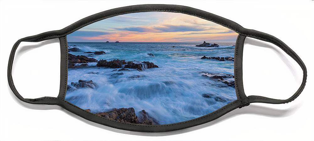 American Landscapes Face Mask featuring the photograph Incoming Waves by Jonathan Nguyen
