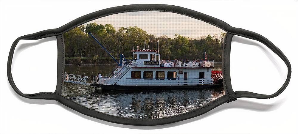 Island Belle Face Mask featuring the photograph Island Belle Sternwheeler by Holden The Moment