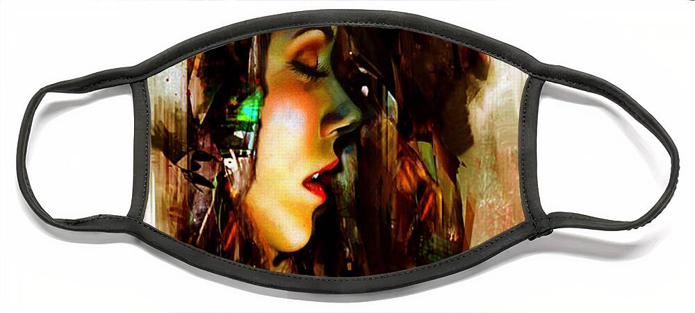 It Is Just A Dream Face Mask featuring the digital art It Is Just a Dream by Rafael Salazar