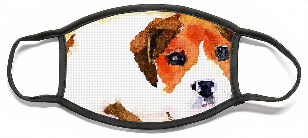 Pet Face Mask featuring the painting Jamie by Ruben Carrillo