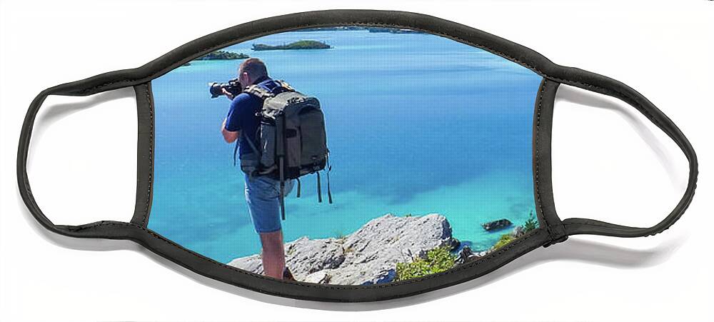 Bermuda Face Mask featuring the photograph Jeff at JSJ Photography in Beautiful Bermuda by Jeff at JSJ Photography