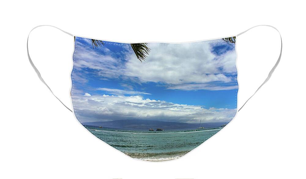 Beach Face Mask featuring the photograph Kaanapali Beach, Maui by Andy Konieczny