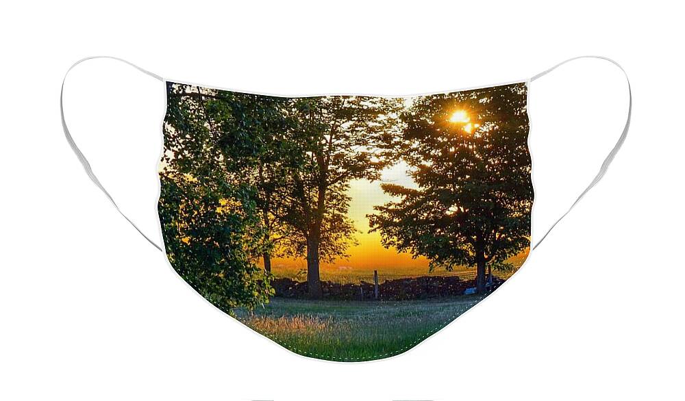  Face Mask featuring the photograph Kingsbury Sunset by Kendall McKernon