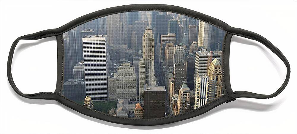 New York Face Mask featuring the photograph Land of skyscapers by Aaron Martens