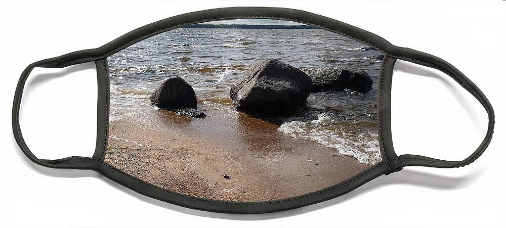 Beach Face Mask featuring the photograph Last days of Summer by Ruth Kamenev