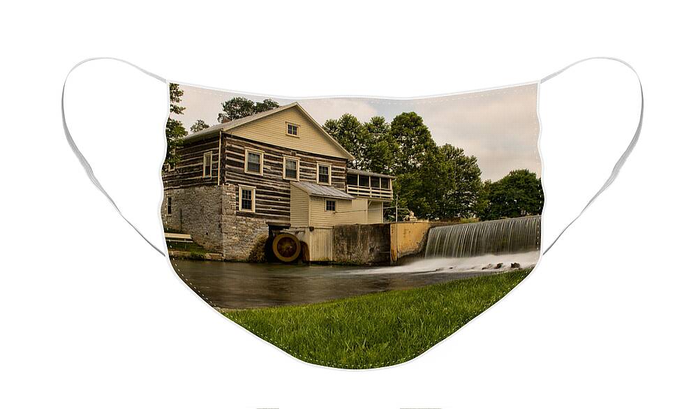 Laughlin Mill Face Mask featuring the photograph Laughlin Mill by Kristia Adams