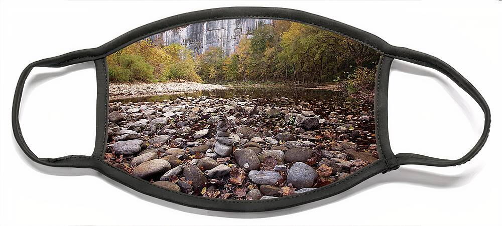 Buffalo River Face Mask featuring the photograph Leave No Trace by Eilish Palmer