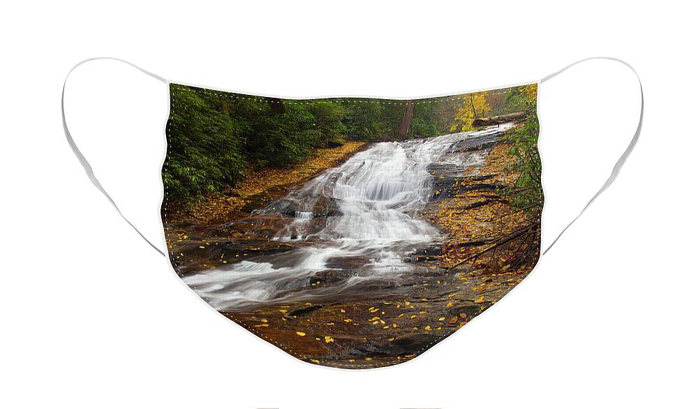 Water Face Mask featuring the photograph Little Fall by Kenny Thomas