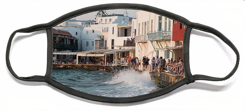 Greece Face Mask featuring the photograph Little Venice, Mykonos Island, Greece by Michalakis Ppalis