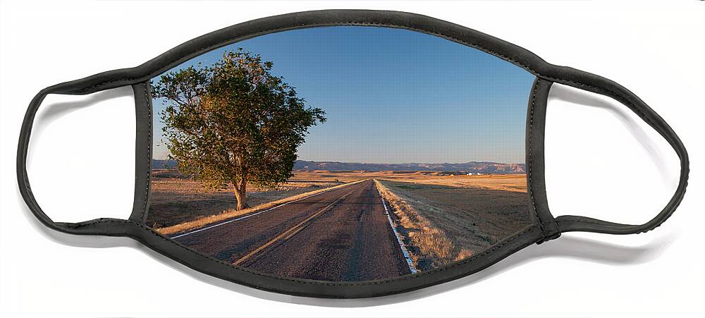 Colorado Face Mask featuring the photograph Lost Highway by Julia McHugh