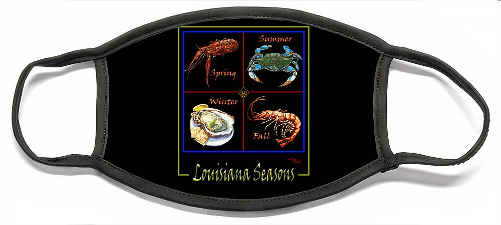 Louisiana Seasons Face Mask featuring the painting Louisiana Seasons by Dianne Parks