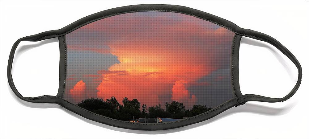 Fine Face Mask featuring the photograph Louisiana Sunset by Maggy Marsh