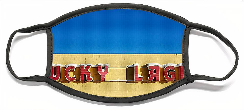 Lucky Lager Face Mask featuring the photograph Lucky Lager by Todd Klassy