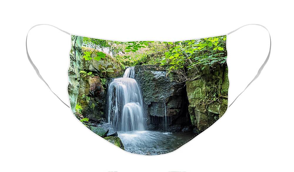 Landscapes Face Mask featuring the photograph Lumsdale Falls by Nick Bywater