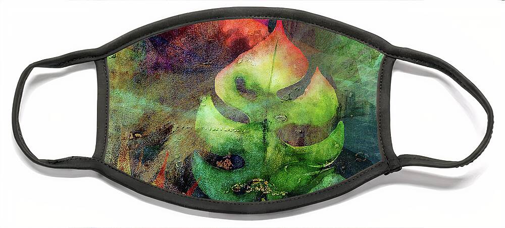 Maelstrom Face Mask featuring the digital art Maelstrom by Linda Carruth