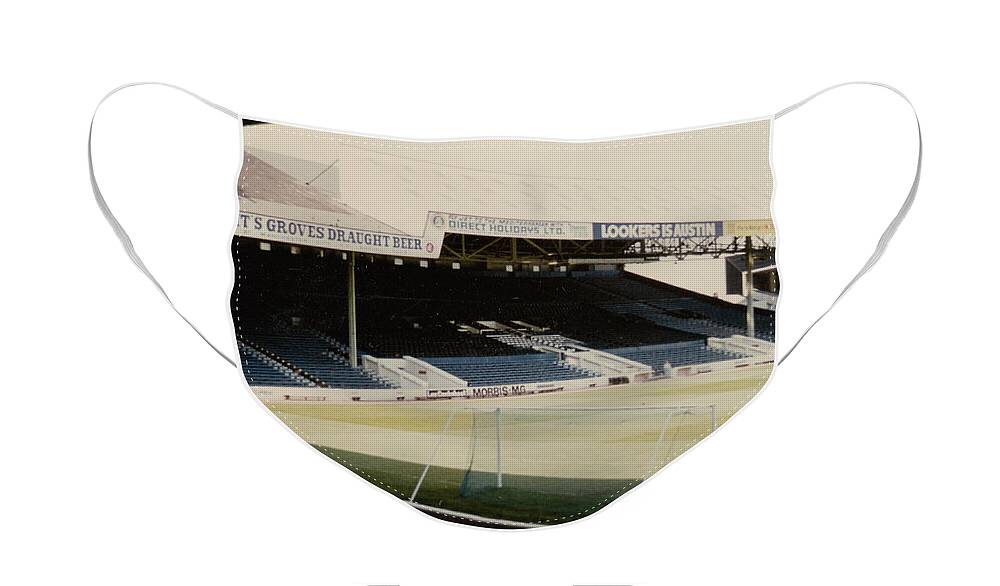 Manchester City Face Mask featuring the photograph Manchester City - Maine Road - West Stand 1 - 1970s by Legendary Football Grounds