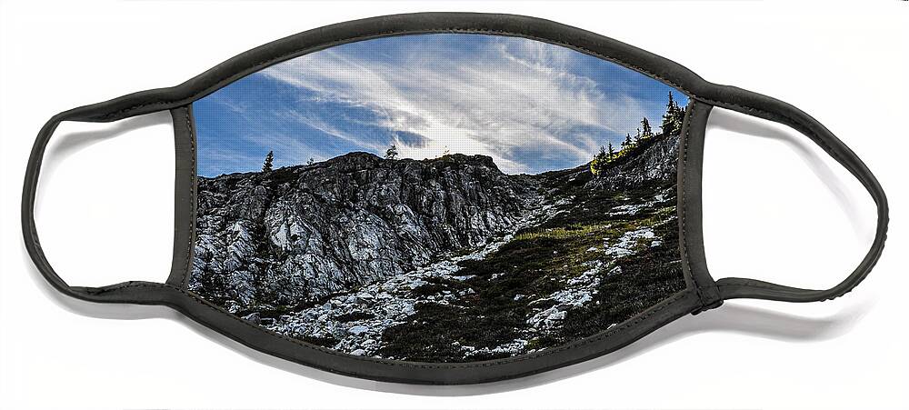Footpath Face Mask featuring the photograph Maple Pass Loop Rocks by Pelo Blanco Photo