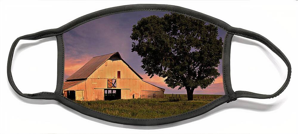 Ok Face Mask featuring the photograph Marshall's Farm by Lana Trussell
