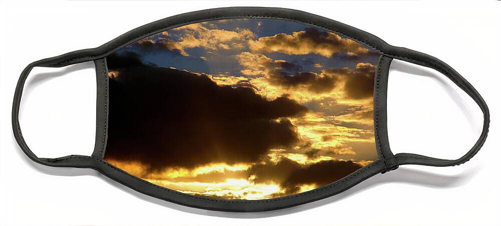 Sunset Face Mask featuring the photograph Maui Sunset by Harry Spitz