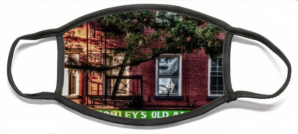 Mcsorley's Old Ale House Face Mask featuring the photograph McSorley's Old Ale House NYC by Susan Candelario