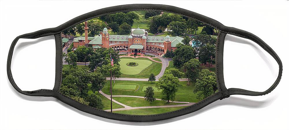 3scape Face Mask featuring the photograph Medinah Country Club by Adam Romanowicz
