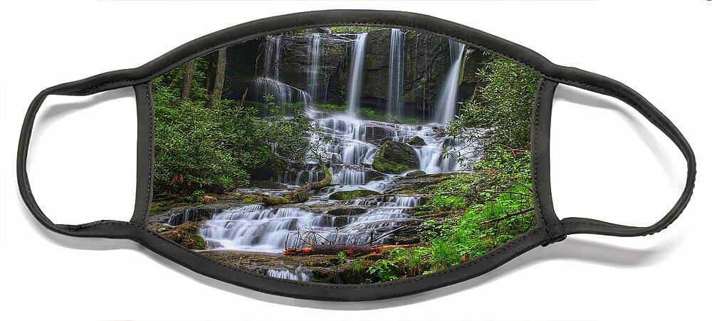 Waterfalls Face Mask featuring the photograph Meet Virginia...in South Carolina by Chris Berrier