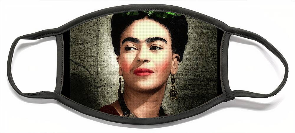 Painter Face Mask featuring the photograph Mexicanas - Frida Kahlo by Marisol VB