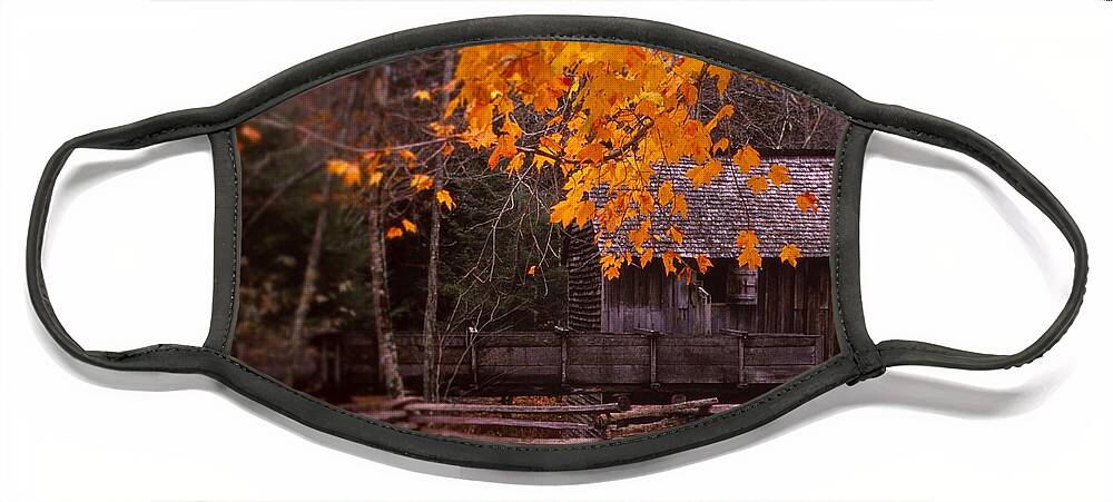 Fine Art Face Mask featuring the photograph Millers Fall by Rodney Lee Williams