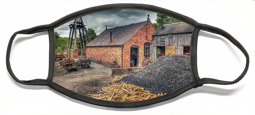 Mining Village Face Mask featuring the photograph Mining Village by Adrian Evans