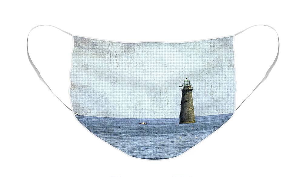 Minot Face Mask featuring the photograph Minot Ledge Light by Brian MacLean