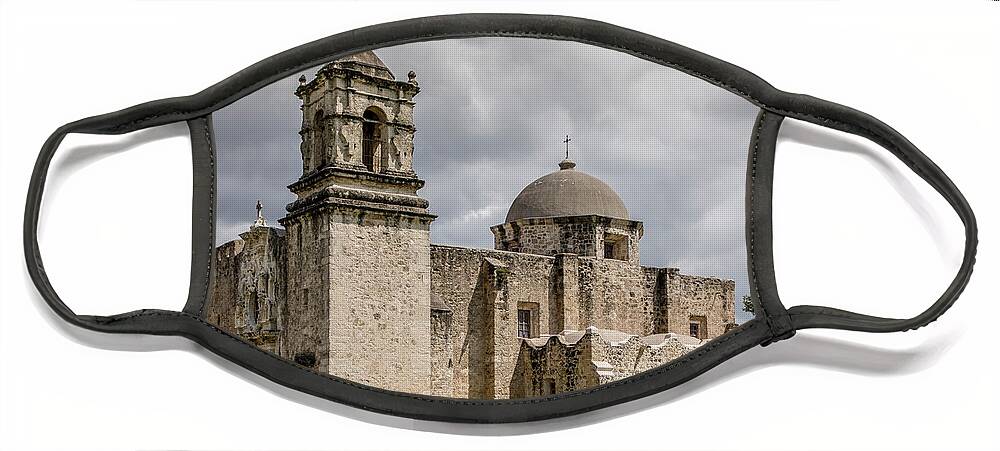Church Face Mask featuring the photograph Mission San Jose - 1352 by Teresa Wilson